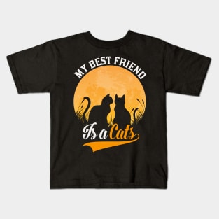 My best friend is a cat Kids T-Shirt